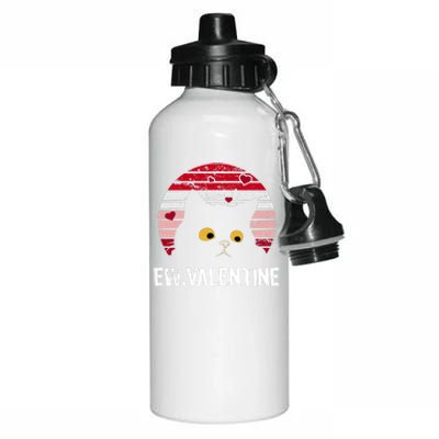 Funny Cat Anti Valentines Day Single Awareness Kitty Lovers Aluminum Water Bottle