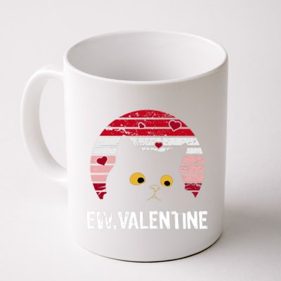 Funny Cat Anti Valentines Day Single Awareness Kitty Lovers Coffee Mug