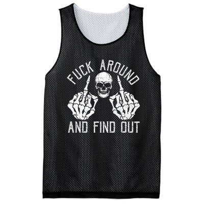 F Ck Around And Find Out Skeleton Fuckin Hand Skull Mesh Reversible Basketball Jersey Tank