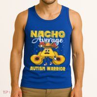 Fun Cute Autistic Support Funny Autism Warrior Awareness Funny Gift Tank Top