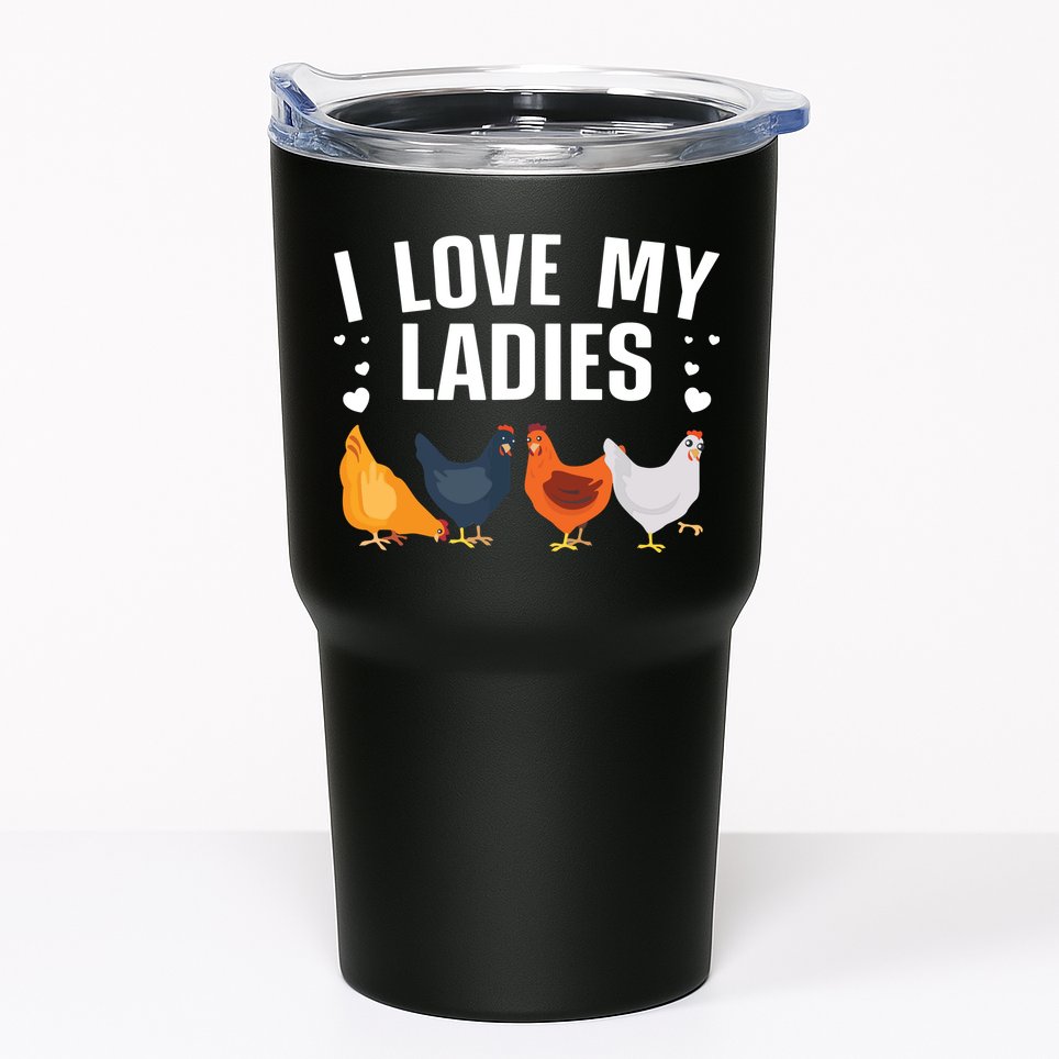 Funny Chicken Art Men Women Ladies Chicken Farmer Whisperer Tumbler