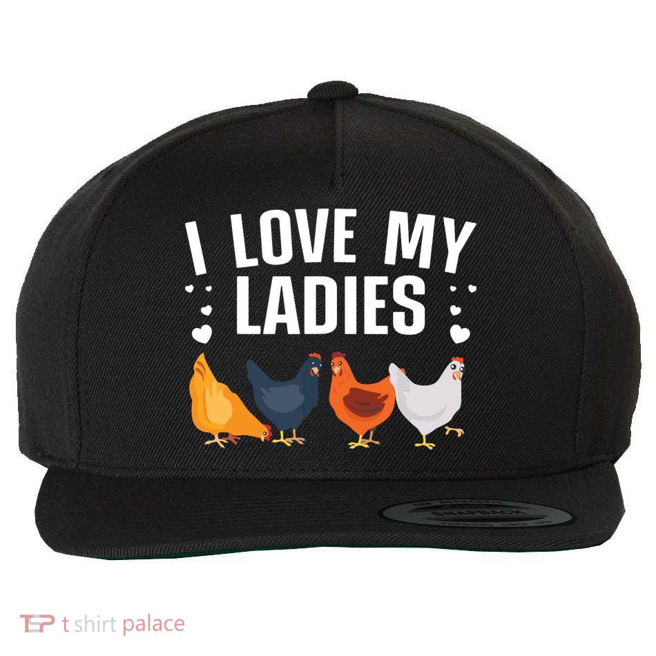 Funny Chicken Art Men Women Ladies Chicken Farmer Whisperer Wool Snapback Cap