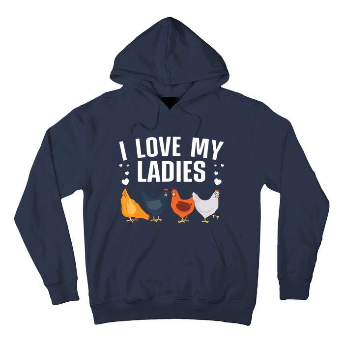 Funny Chicken Art Men Women Ladies Chicken Farmer Whisperer Hoodie