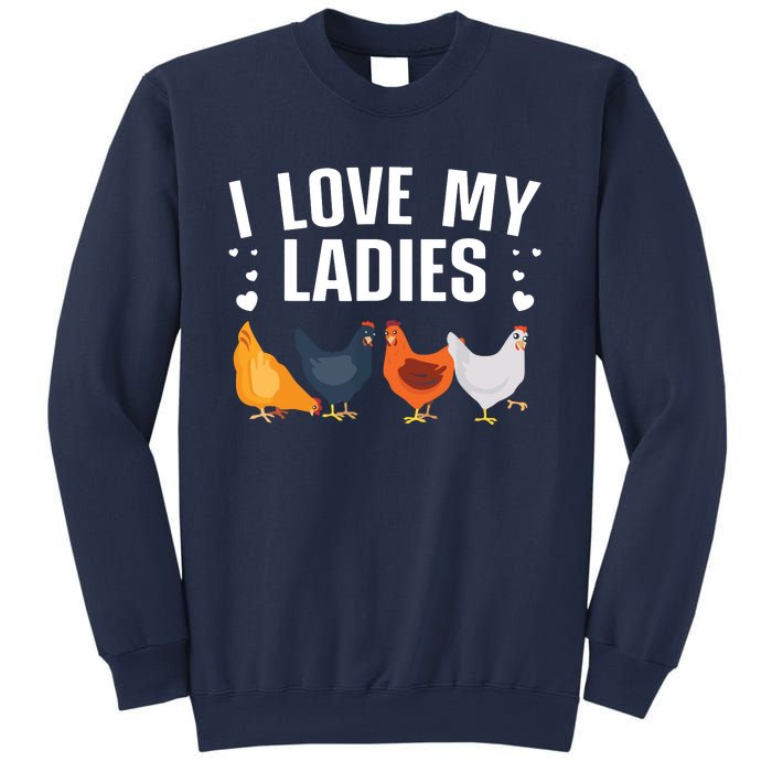 Funny Chicken Art Men Women Ladies Chicken Farmer Whisperer Sweatshirt