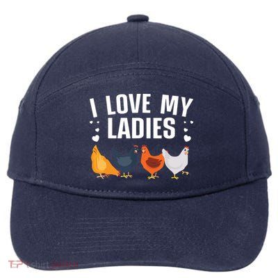 Funny Chicken Art Men Women Ladies Chicken Farmer Whisperer 7-Panel Snapback Hat