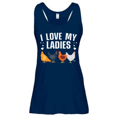 Funny Chicken Art Men Women Ladies Chicken Farmer Whisperer Ladies Essential Flowy Tank