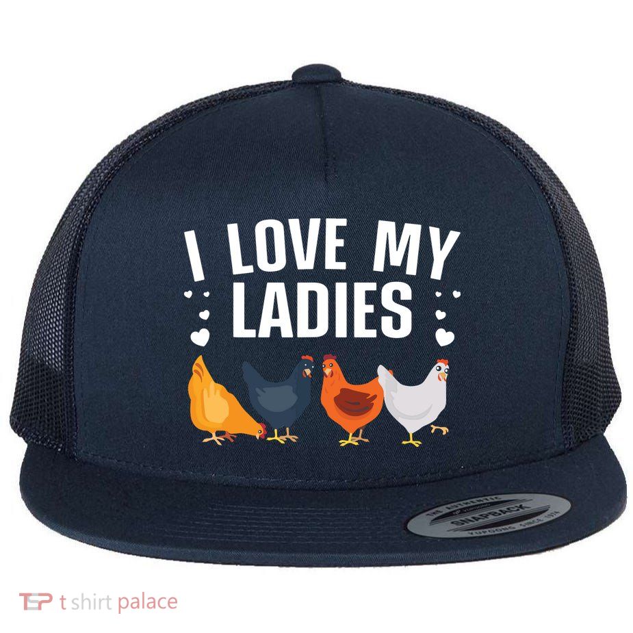 Funny Chicken Art Men Women Ladies Chicken Farmer Whisperer Flatbill Hat