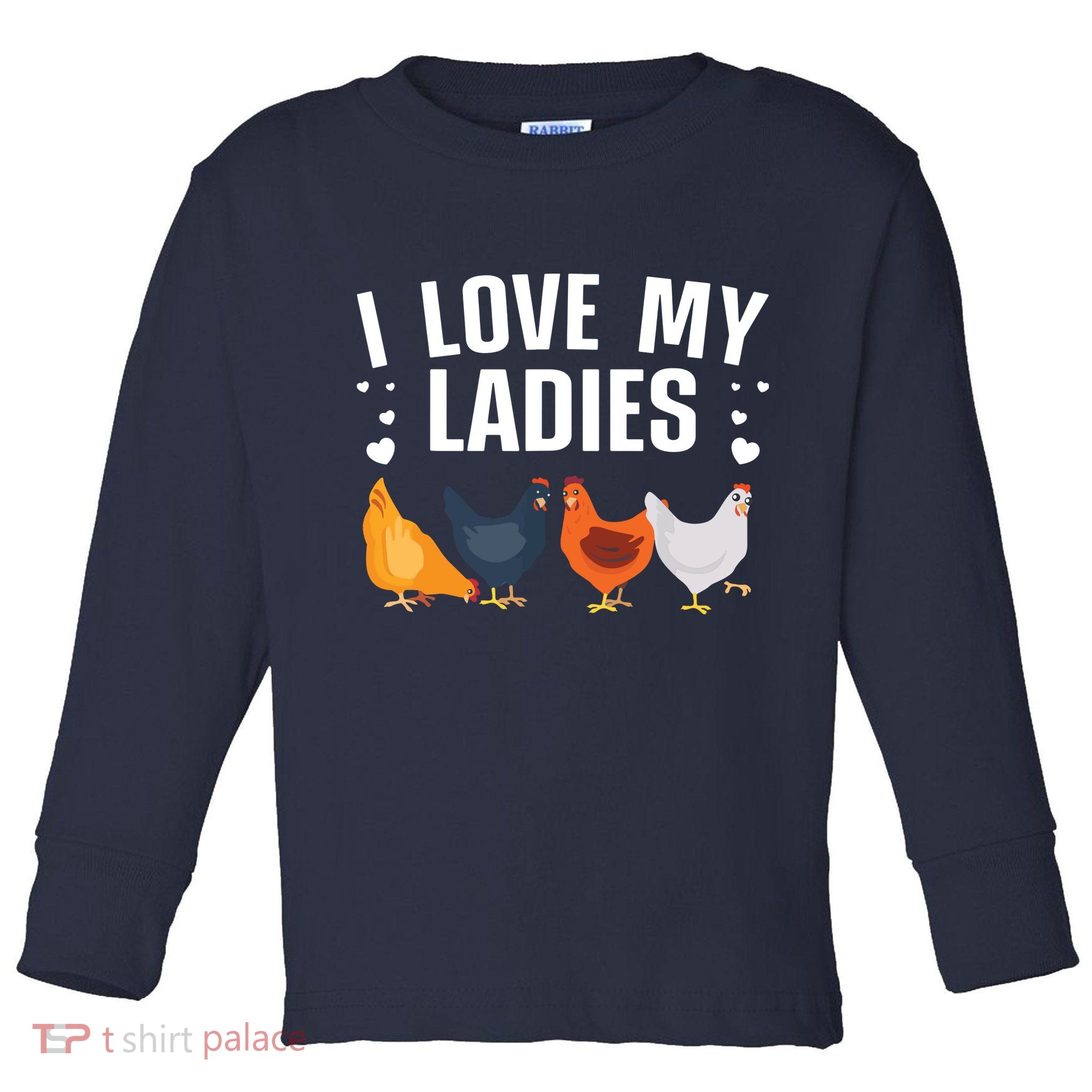 Funny Chicken Art Men Women Ladies Chicken Farmer Whisperer Toddler Long Sleeve Shirt