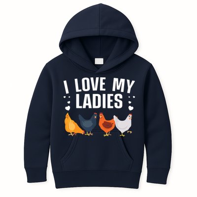 Funny Chicken Art Men Women Ladies Chicken Farmer Whisperer Kids Hoodie