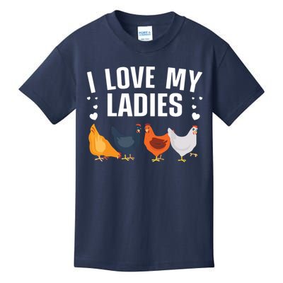 Funny Chicken Art Men Women Ladies Chicken Farmer Whisperer Kids T-Shirt