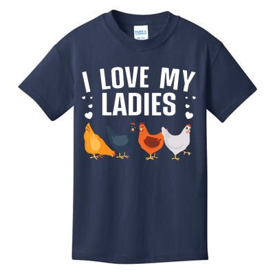 Funny Chicken Art Men Women Ladies Chicken Farmer Whisperer Kids T-Shirt