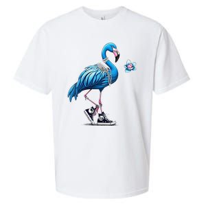 Flamingo Chucks And Pearls Comma La Kamala Harris 2024 Sueded Cloud Jersey T-Shirt