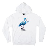 Flamingo Chucks And Pearls Comma La Kamala Harris 2024 Hoodie