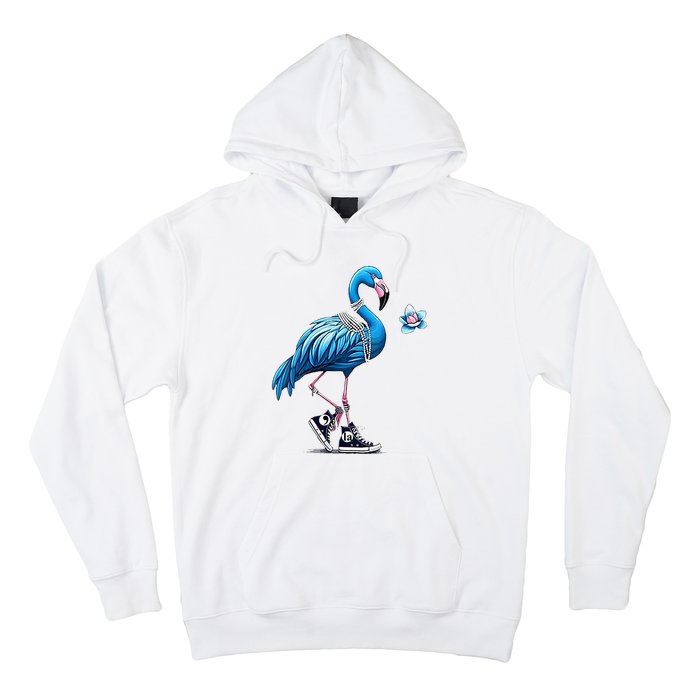 Flamingo Chucks And Pearls Comma La Kamala Harris 2024 Hoodie