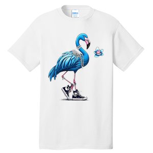 Flamingo Chucks And Pearls Comma La Kamala Harris 2024 Tall T-Shirt