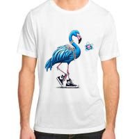 Flamingo Chucks And Pearls Comma La Kamala Harris 2024 Adult ChromaSoft Performance T-Shirt