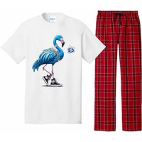 Flamingo Chucks And Pearls Comma La Kamala Harris 2024 Pajama Set