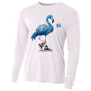 Flamingo Chucks And Pearls Comma La Kamala Harris 2024 Cooling Performance Long Sleeve Crew