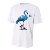 Flamingo Chucks And Pearls Comma La Kamala Harris 2024 Performance Sprint T-Shirt