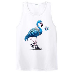 Flamingo Chucks And Pearls Comma La Kamala Harris 2024 PosiCharge Competitor Tank