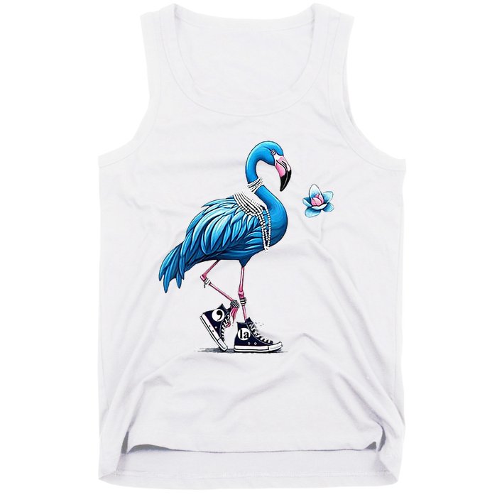 Flamingo Chucks And Pearls Comma La Kamala Harris 2024 Tank Top