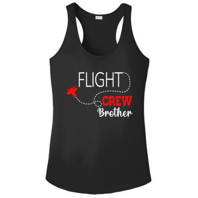 Flight Crew Airplane 1st Birthday Brother Airplane Family Ladies PosiCharge Competitor Racerback Tank