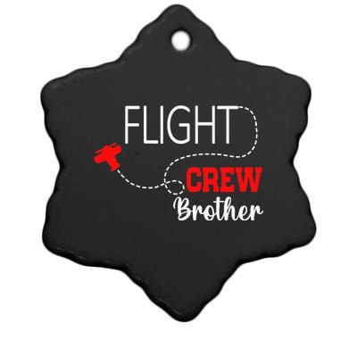 Flight Crew Airplane 1st Birthday Brother Airplane Family Ceramic Star Ornament