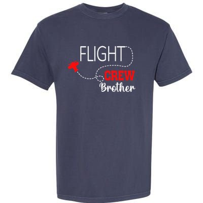 Flight Crew Airplane 1st Birthday Brother Airplane Family Garment-Dyed Heavyweight T-Shirt