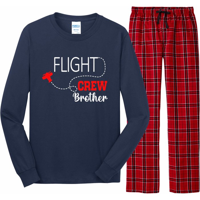 Flight Crew Airplane 1st Birthday Brother Airplane Family Long Sleeve Pajama Set