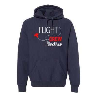 Flight Crew Airplane 1st Birthday Brother Airplane Family Premium Hoodie