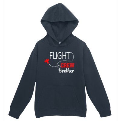 Flight Crew Airplane 1st Birthday Brother Airplane Family Urban Pullover Hoodie