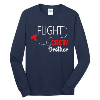 Flight Crew Airplane 1st Birthday Brother Airplane Family Tall Long Sleeve T-Shirt