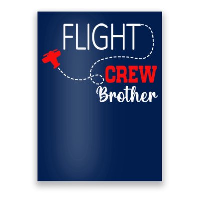 Flight Crew Airplane 1st Birthday Brother Airplane Family Poster