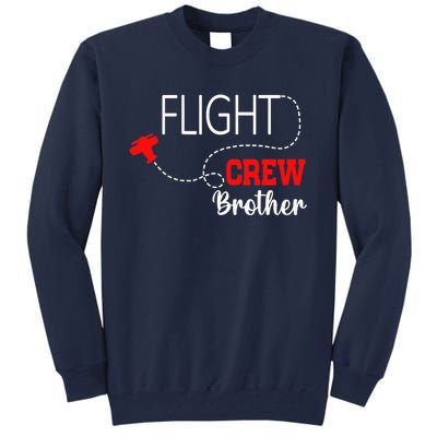 Flight Crew Airplane 1st Birthday Brother Airplane Family Tall Sweatshirt