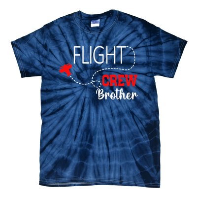 Flight Crew Airplane 1st Birthday Brother Airplane Family Tie-Dye T-Shirt