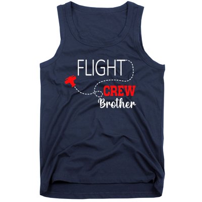 Flight Crew Airplane 1st Birthday Brother Airplane Family Tank Top