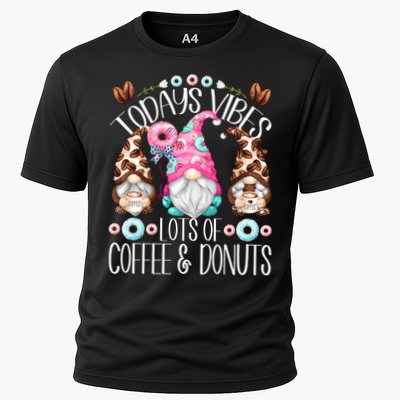 Funny Coffee And Donut Gnomes For And Donut Lover Gift Performance Shirt
