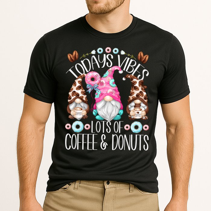 Funny Coffee And Donut Gnomes For And Donut Lover Gift Cooling Performance Crew T-Shirt