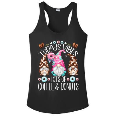 Funny Coffee And Donut Gnomes For And Donut Lover Gift Ladies PosiCharge Competitor Racerback Tank