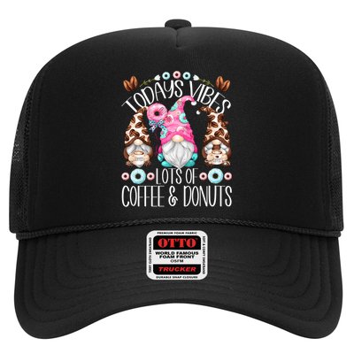 Funny Coffee And Donut Gnomes For And Donut Lover Gift Trucker Hat