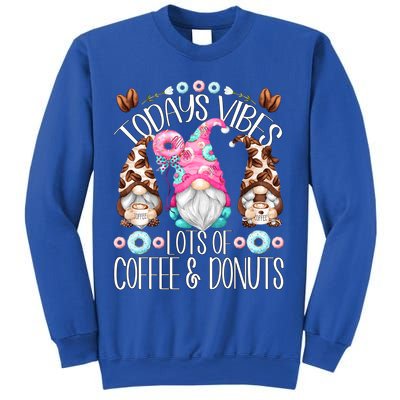 Funny Coffee And Donut Gnomes For And Donut Lover Gift Sweatshirt