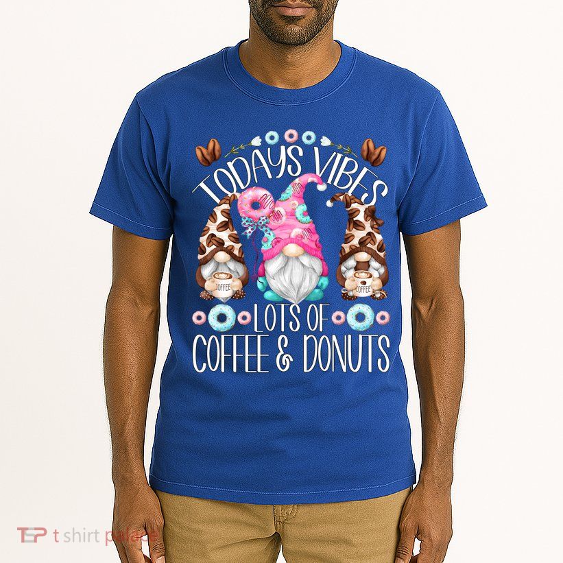 Funny Coffee And Donut Gnomes For And Donut Lover Gift Tall T-Shirt