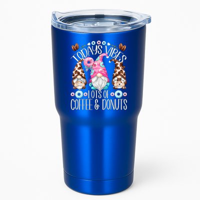 Funny Coffee And Donut Gnomes For And Donut Lover Gift Tumbler
