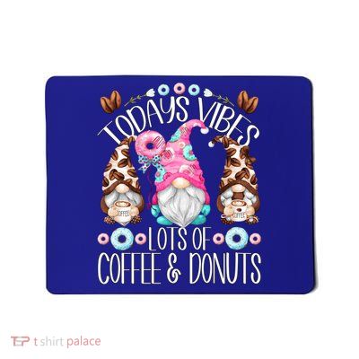 Funny Coffee And Donut Gnomes For And Donut Lover Gift Mousepad