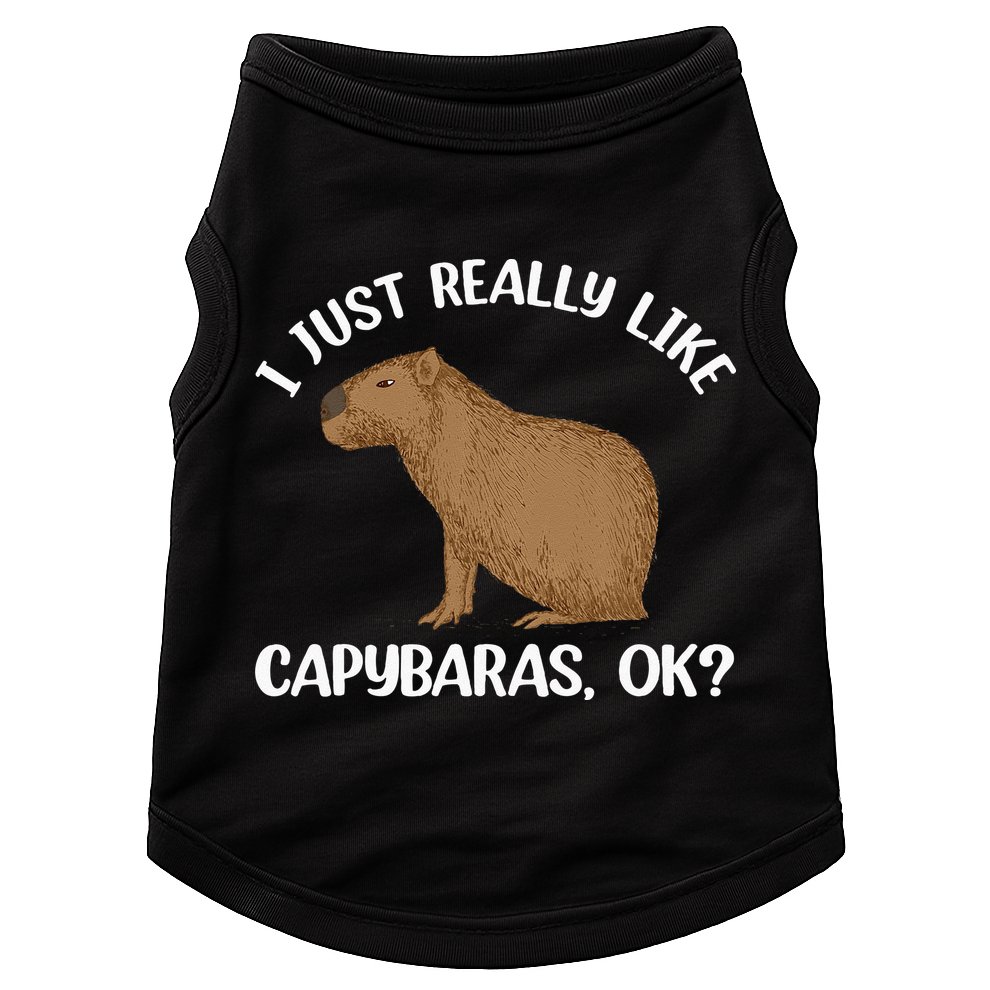 Funny Capybara Art For Men Women Kids Rodent Capybara Lover Doggie Tank