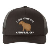 Funny Capybara Art For Men Women Kids Rodent Capybara Lover Yupoong Adult 5-Panel Trucker Hat