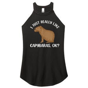 Funny Capybara Art For Men Women Kids Rodent Capybara Lover Women’s Perfect Tri Rocker Tank