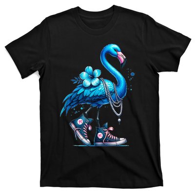 Flamingo Chucks And Pearls Comma La Kamala 2024 Gift T-Shirt