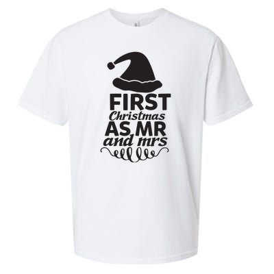 First Christmas As Mr And Mrs Sueded Cloud Jersey T-Shirt