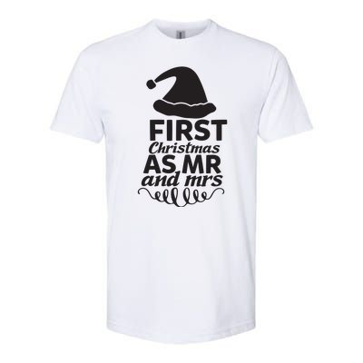 First Christmas As Mr And Mrs Softstyle® CVC T-Shirt